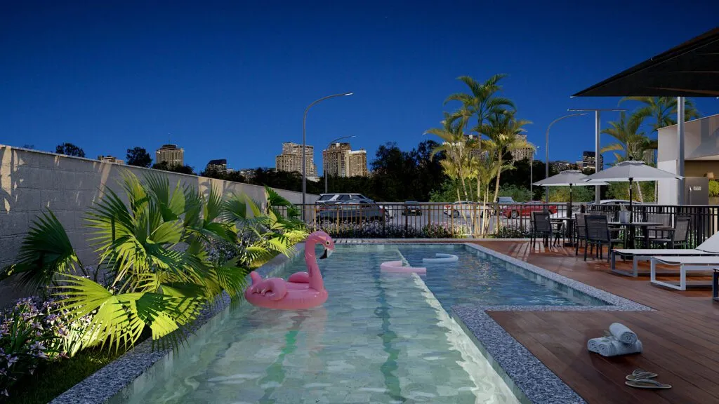 Piscina com Raia